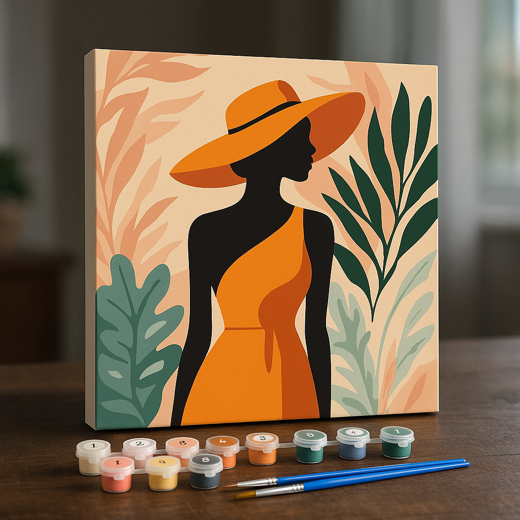 Moda Europea - Kit pintar por números 20x20cm