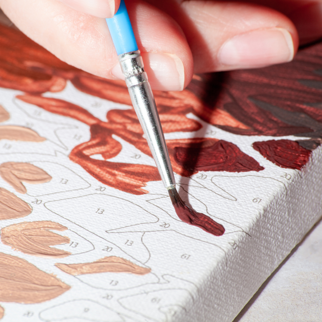 Atardecer Gatuno - Kit pintar por números 20x20cm