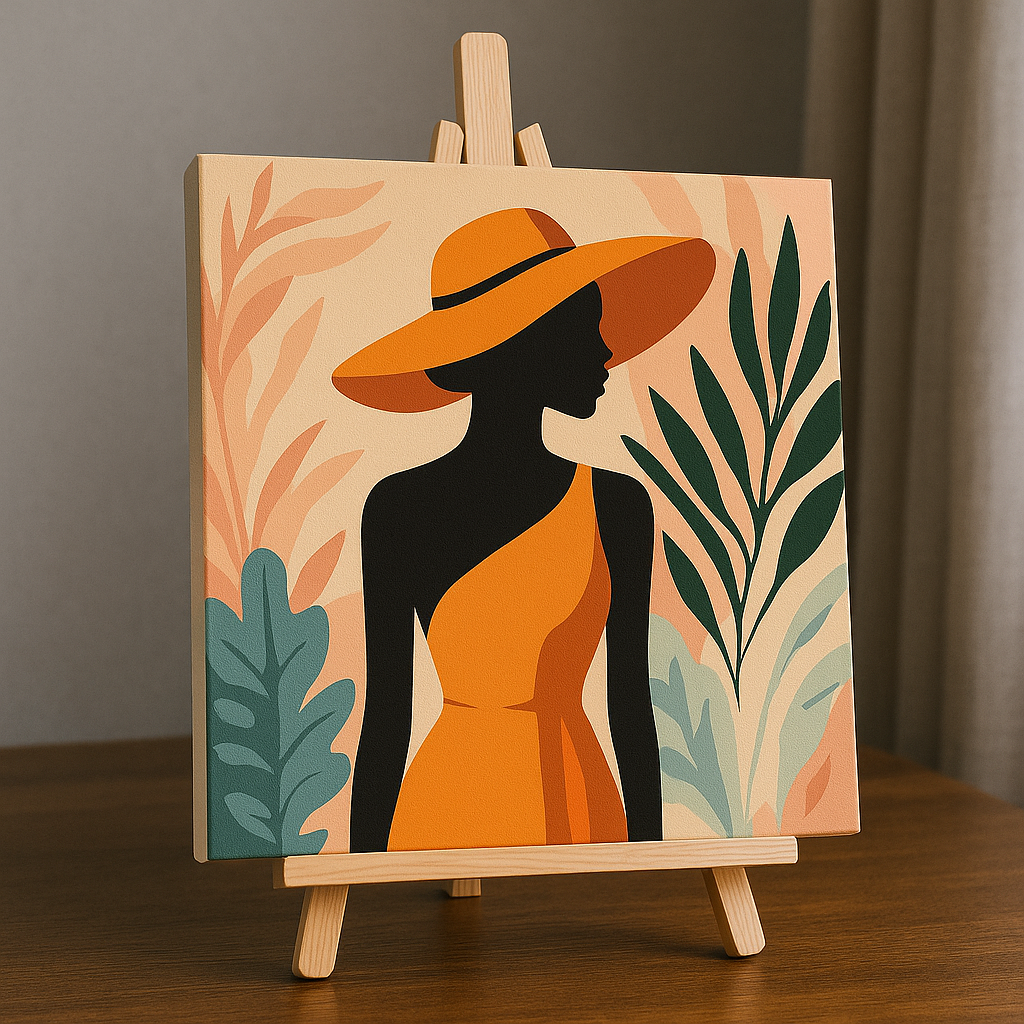 Moda Europea - Kit pintar por números 20x20cm